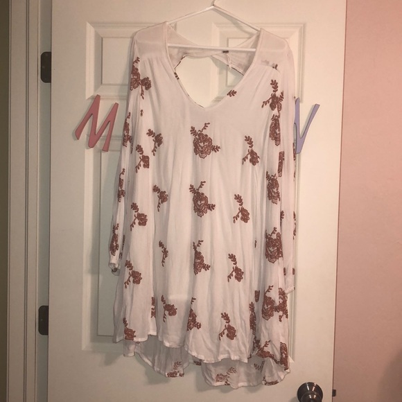white and orange free people dress. - Picture 1 of 3